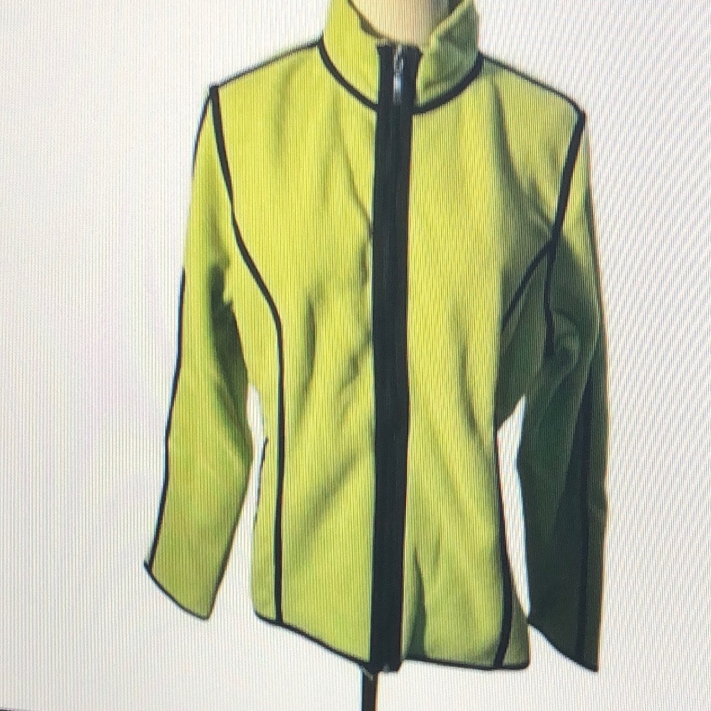 NWOT lime Green Eddie Bauer Fleece Coat
